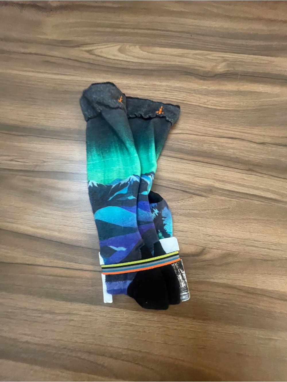 SmartWool Women's Ski Compression Print Over The Calf Socks M - Picture 3 of 5